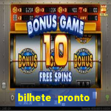 bilhete pronto futebol hoje